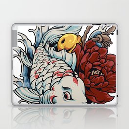 Japanese Koi Flower Laptop & iPad Skin