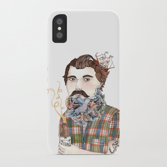 Flock of Beards iPhone Case