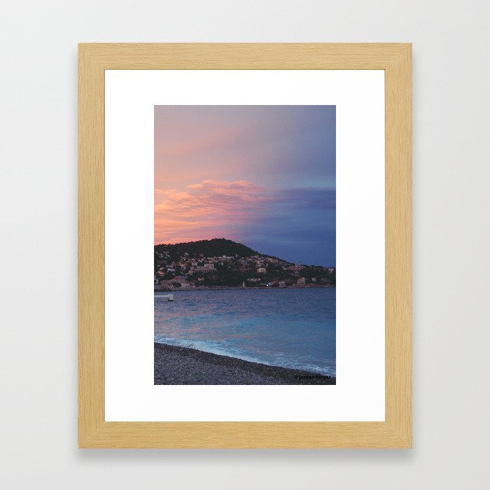 nice sunset Framed Art Print