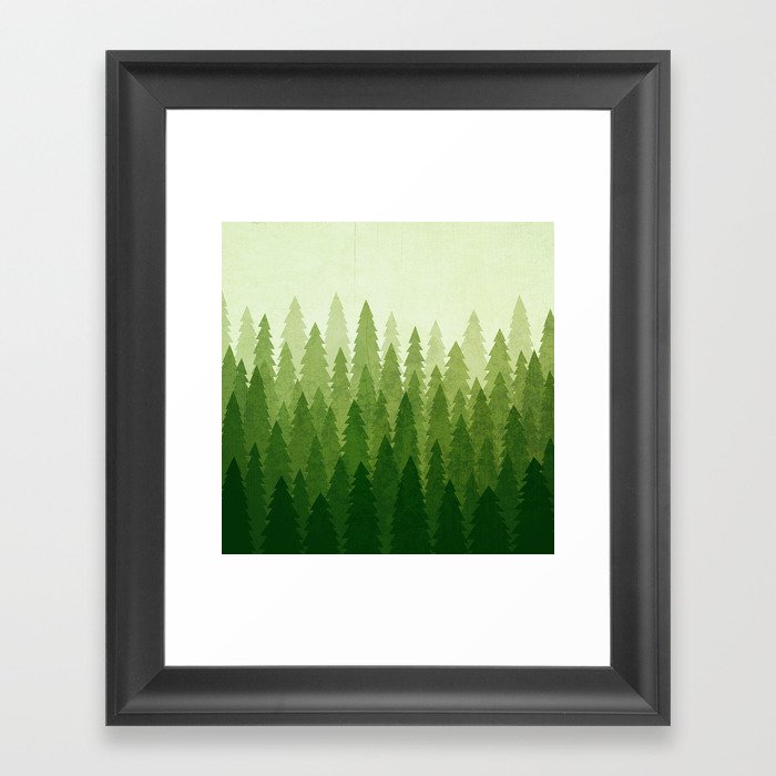 C1.3 Pine Gradient Framed Art Print