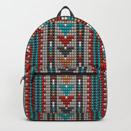 Stitched colorful aztec motif pattern Backpack