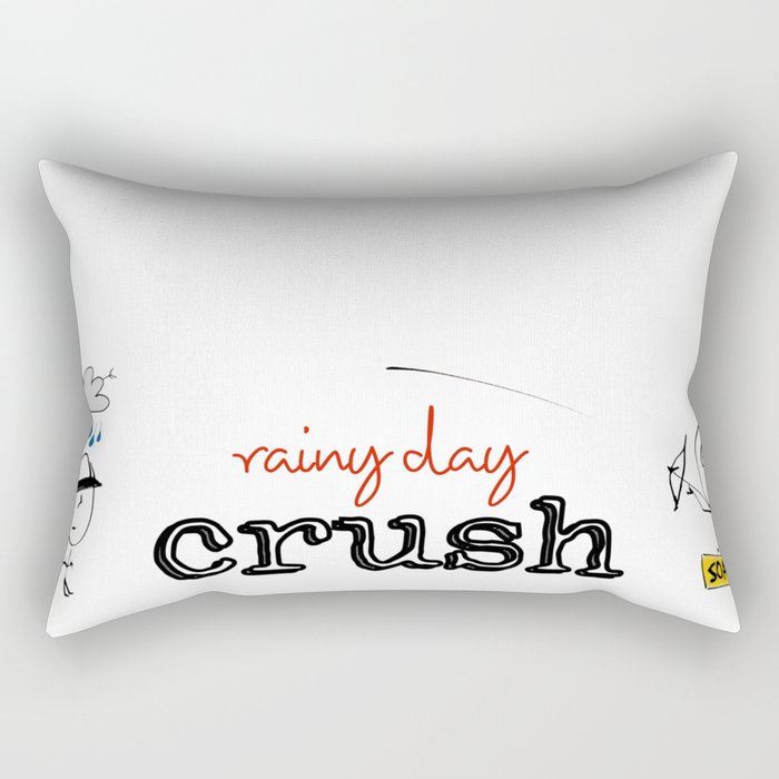 Rainy Day Crush Rectangular Pillow