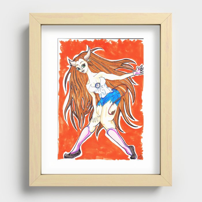 Taurus  zodiac sign  Recessed Framed Print