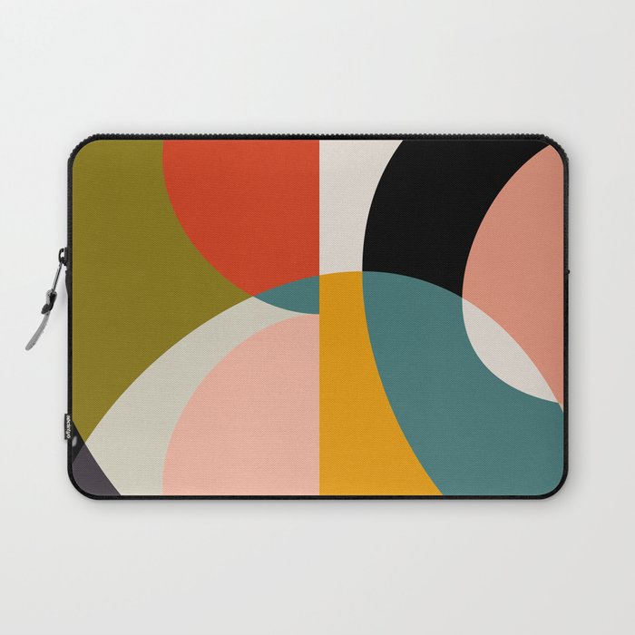 geometry shapes 3 Laptop Sleeve | Graphic-design, Digital, Painting, Texture, Geometric, Shape, Round, Circle, Abstract, Modern