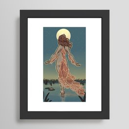 MoonFish Framed Art Print