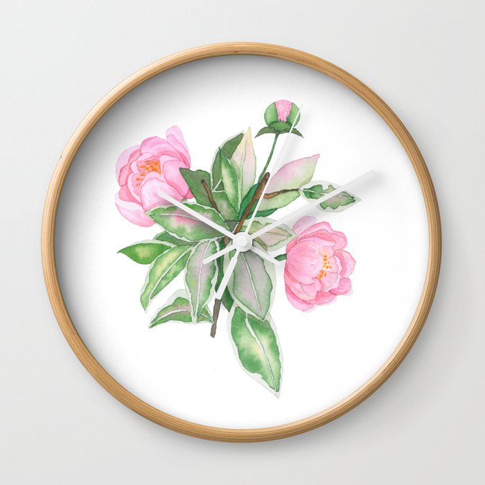 Blooming bush Wall Clock