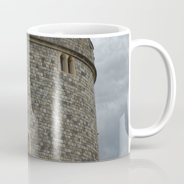 Great Britain Photography - Windsor Castle Under The Gray Clouds Coffee Mug