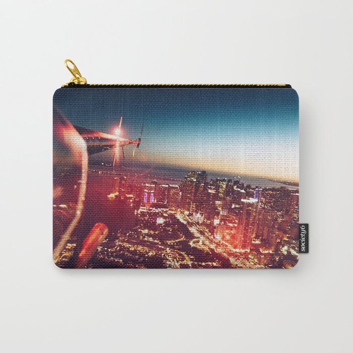miami downtown aerial view Carry-All Pouch