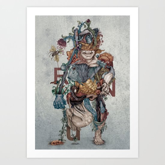 Human naturally Art Print