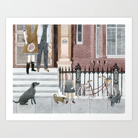 Family Out Art Print