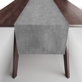 Rough Concrete Gray Table Runner