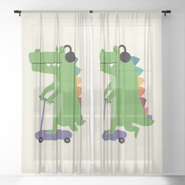 Croco Scooter Sheer Curtain