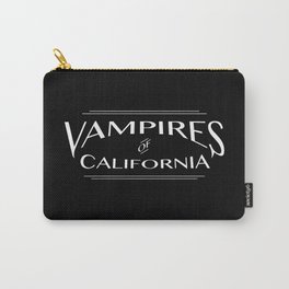 Vampires Of California Black and White Carry-All Pouch | Trickortreat, Gothic, Ca, Nocturnal, Typography, Fonts, Theundead, Vampires, California, Thelostboys 