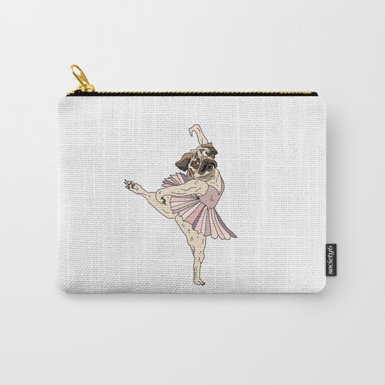 Dog Ballerina Tutu - Pug Carry-All Pouch