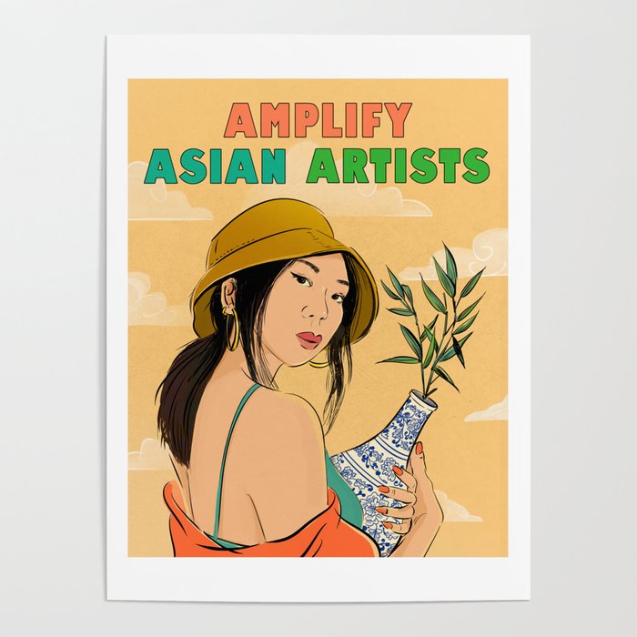 Girl with the Porcelain Vase Poster