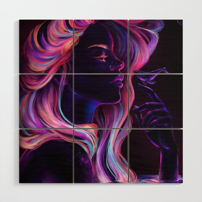 Blacklight wall store art