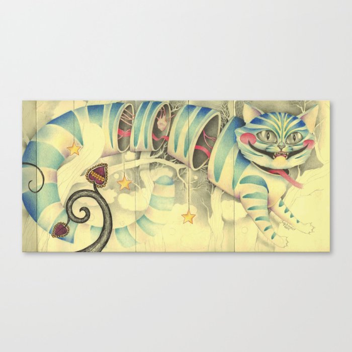 Cheshire Cat Canvas Print By Ladyorlando Society6