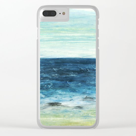 Horizon at the Baltic sea Clear iPhone Case