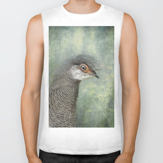 Peacock Pheasant Biker Tank