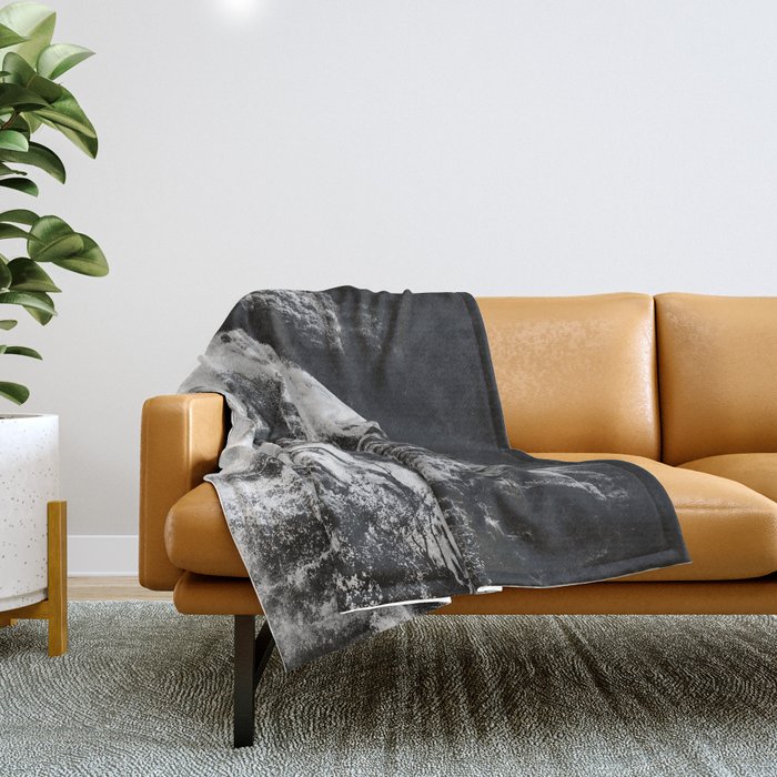 Forest Waterfall Throw Blanket