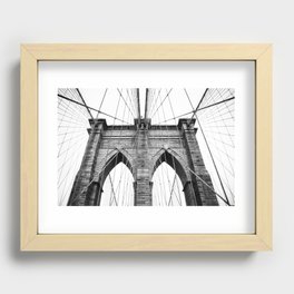 new york #3 - Brooklyn Bridge Recessed Framed Print