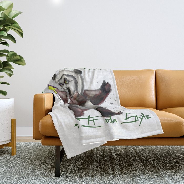 Panda Style Throw Blanket