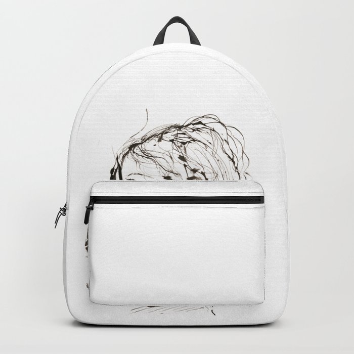 Perfect Nose Girl Artwork Design Draw Line Backpack
