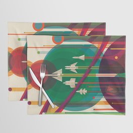 NASA Retro Space Travel Poster The Grand Tour Placemat