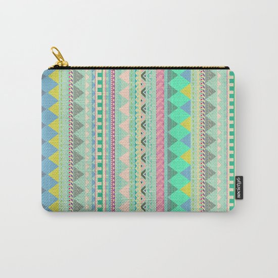 PASTEL AZTEC Carry-All Pouch