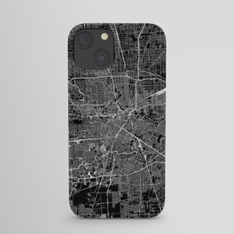 Houston Black Map iPhone Case
