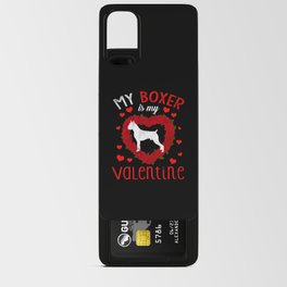 Dog Animal Hearts Day Boxer My Valentines Day Android Card Case
