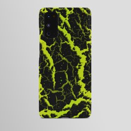 Cracked Space Lava - Yellow/Lime Android Case