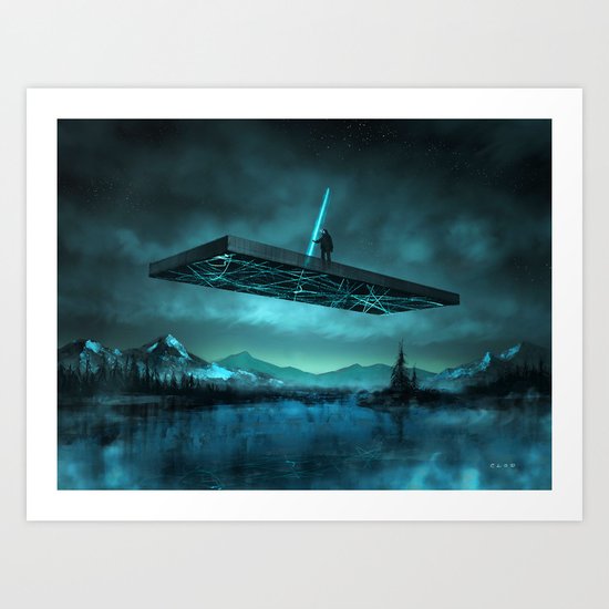 The beginning Art Print