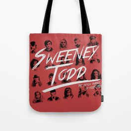 sweeney todd - b&w/red version. Tote Bag
