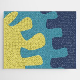 Abstract minimal plant color block 30 Jigsaw Puzzle