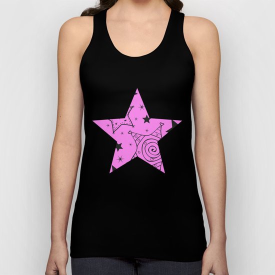 Stars are AMAZING in pink too Unisex Tank Top