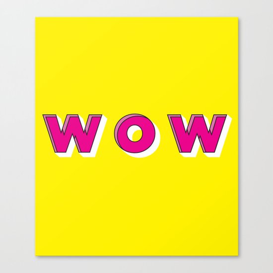 WOW Canvas Print