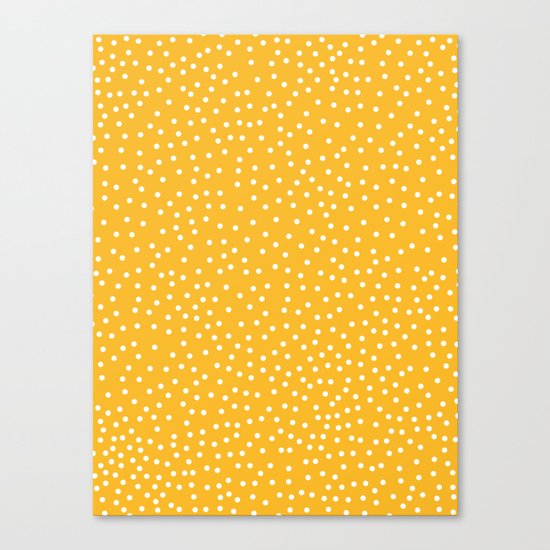 YELLOW DOTS Canvas Print