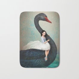 Black Swan Bath Mat | Collage, Christianschloe, Fantasy, Digital 