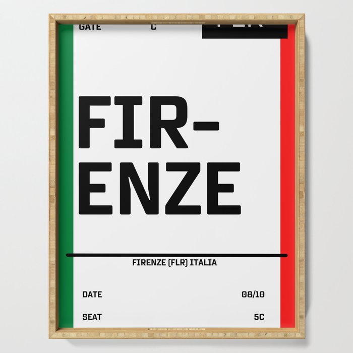 Boarding Pass for Firenze Serving Tray