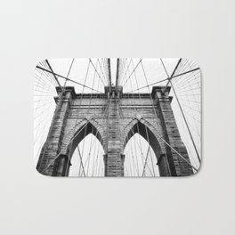 new york #3 - Brooklyn Bridge Bath Mat