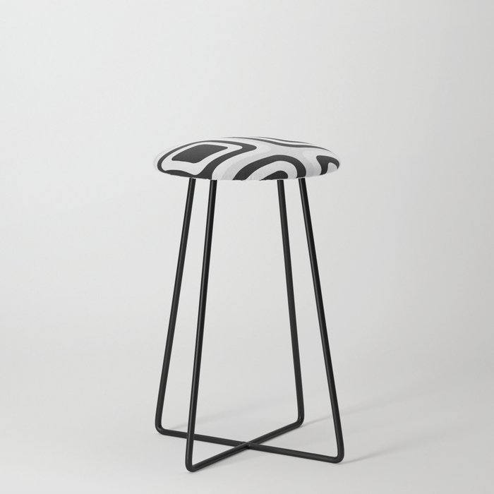 Classic soft geometric composition 1 Counter Stool