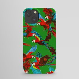 Watercolor Scarlet Macaws  iPhone Case