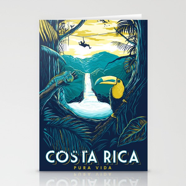 costa rica rainforest Stationery Cards