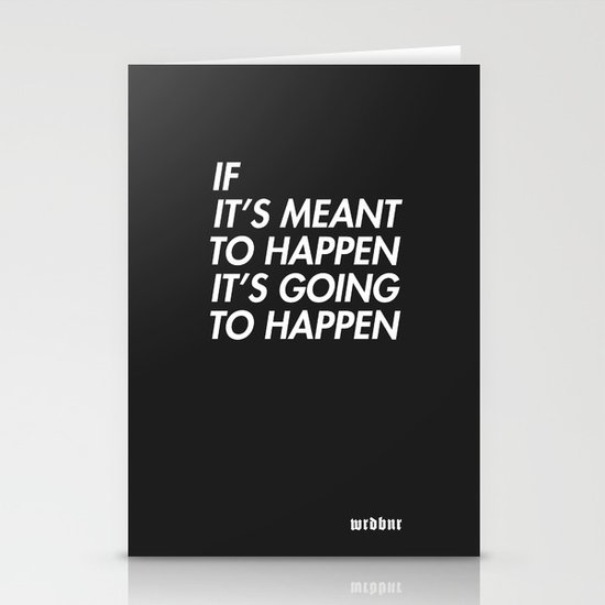 Mean to happen /2/ Stationery Cards