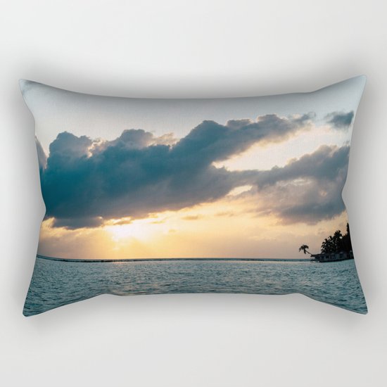 Island Sunset Rectangular Pillow