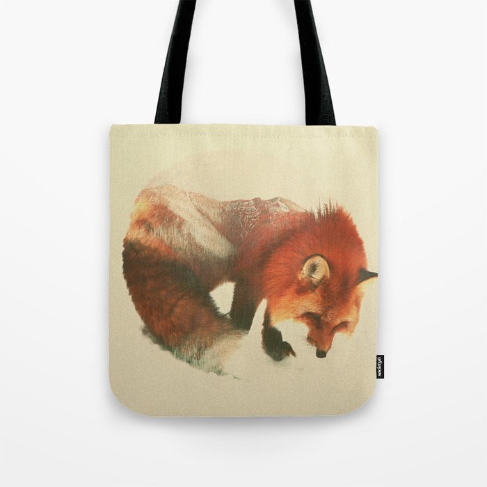 Snow Fox Tote Bag
