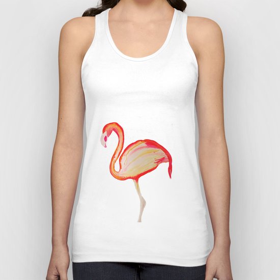 Flamingo Pink Unisex Tank Top