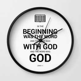 John 1:1 Wall Clock