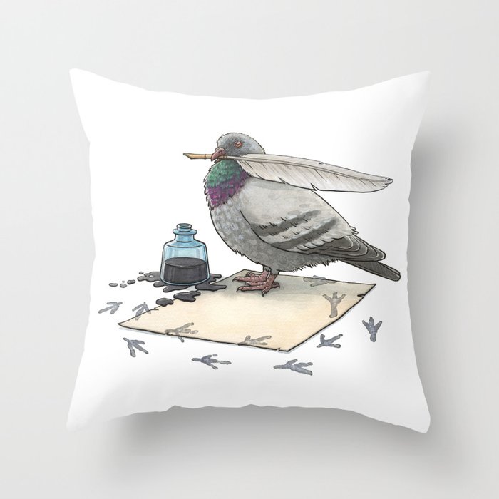 Pigeon Post Throw Pillow